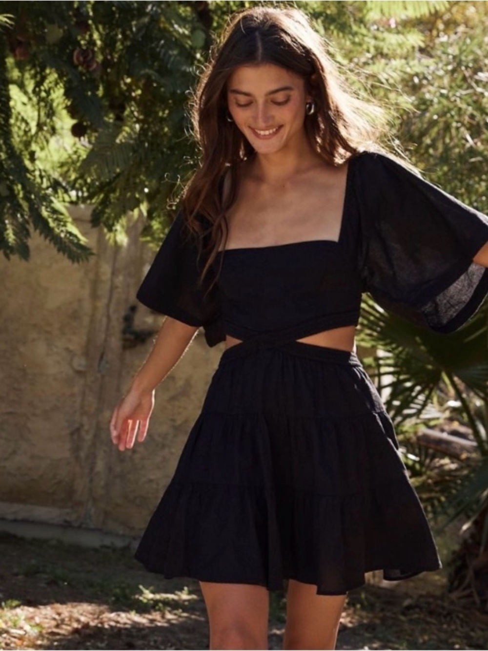 Free People Cross of Sunlight Mini Dress